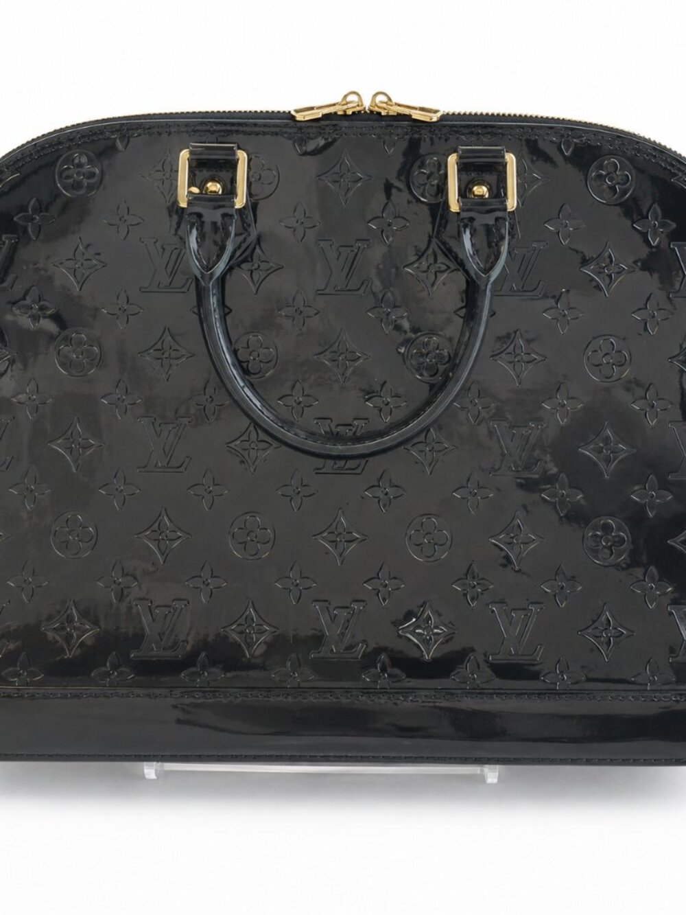 Louis Vuitton Monogram Vernis Alma PM Amarante Patent Bag M91611 Made in France